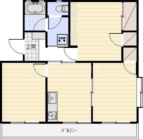 サンフラワーⅢ 401号室 間取り
