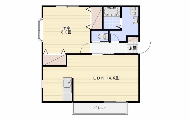 ティエドIIO B 間取り