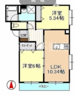 ル・シェモア 間取り図