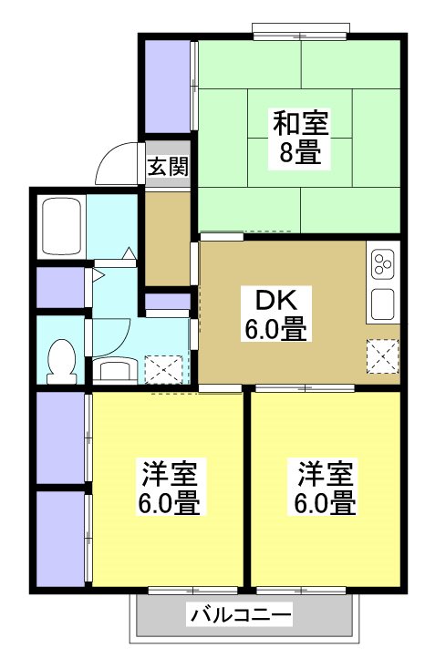 セジュールクレスト 間取り図