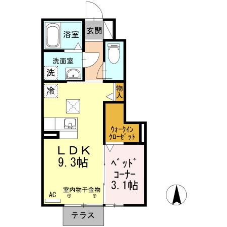 グランドゥール　Ｂ 間取り図