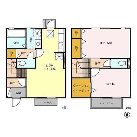 リジェール・エム  間取り図