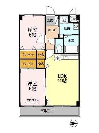 ケイパレスⅡ 間取り図