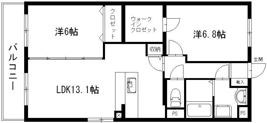 グランストーク中野町 間取り図