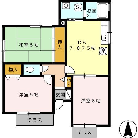 セジュールMORI 間取り図