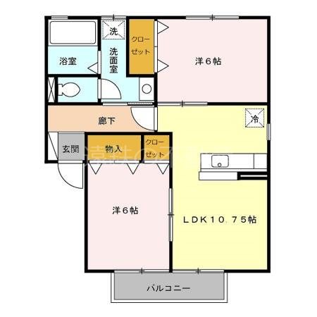 あきの・グリーンスクエア 間取り図