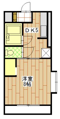 サンリバーM 101号室 間取り