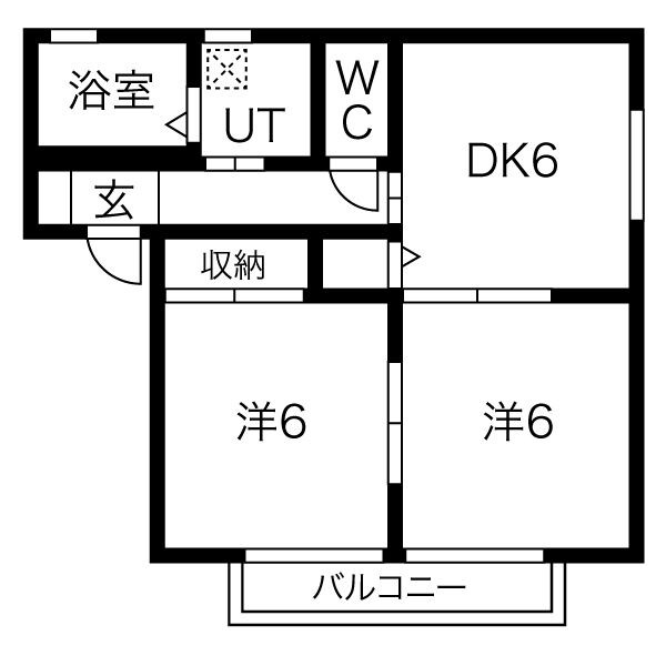 サンメゾン菊川A 間取り図