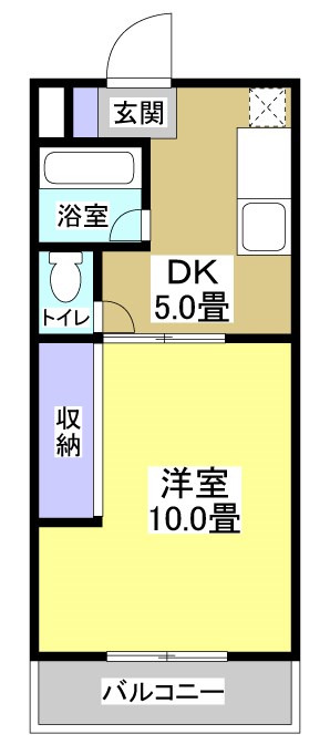 サンデリアーナムーン 203号室 間取り