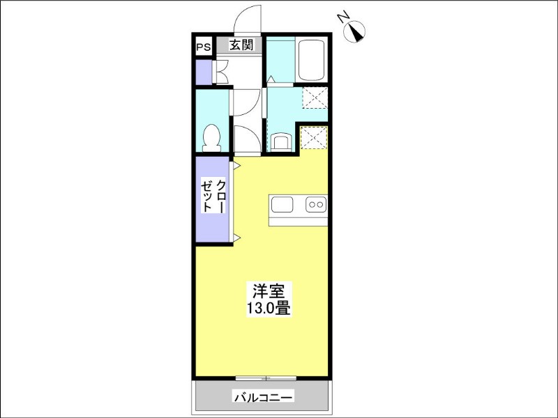 エルフィーノ 205号室 間取り