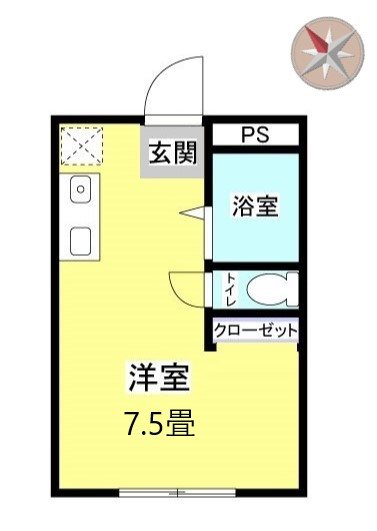 サンハイツエムⅠ 302号室 間取り