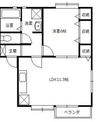 大杉ハウスⅢ 間取り図