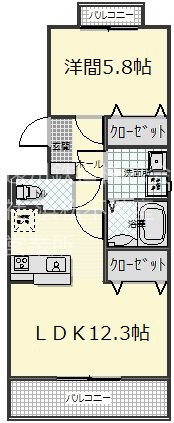 ウィンベル鎧橋Ⅰ 間取り