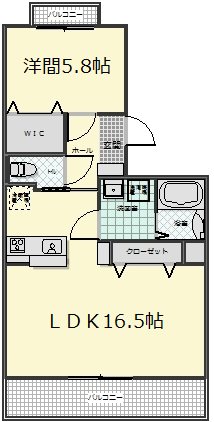 ウィンベル鎧橋Ⅱ 303号室 間取り