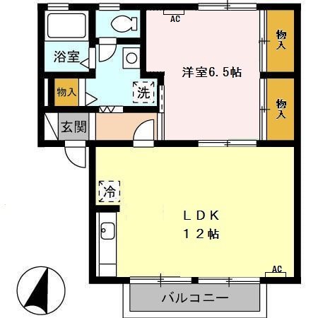 セジュールゆう＆あい　A 間取り図