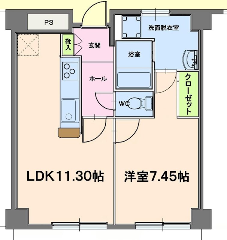 アーバンドゥエル’８８ 203号室 間取り