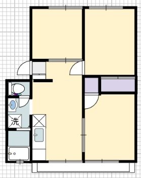 サンシティA＆K　A棟 間取り図