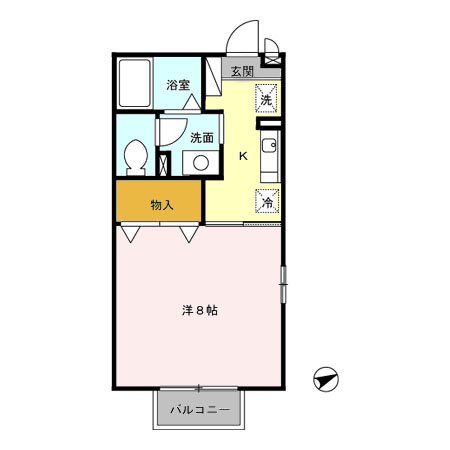 ピュアライフ 101号室 間取り