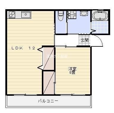 スプリングサンハイツ 102号室 間取り