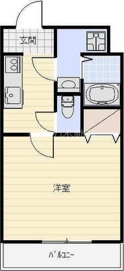 Akoya Perle・SEA 307号室 間取り