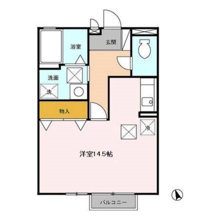 セジュールながどおり 101号室 間取り