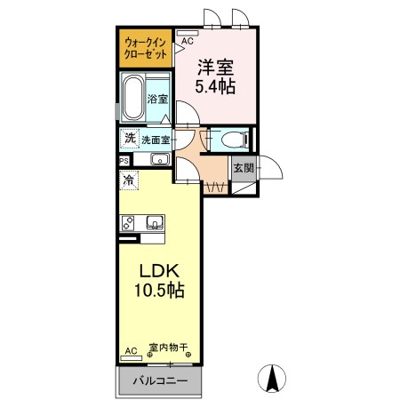 グランドソレイユⅡ 307号室 間取り