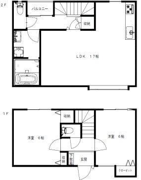 ドルフ的場ケ丘  N5号室 間取り