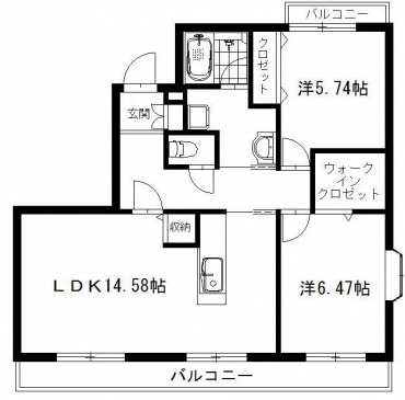 コートビレッジ山手A 間取り図