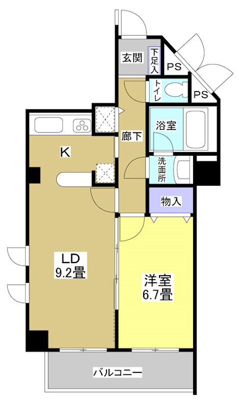 佐鳴湖パークタウンサウス（南館） 0302号室 間取り