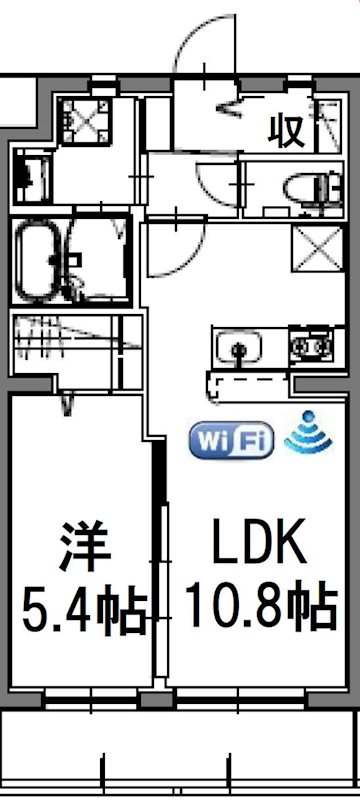 ベレッツァ上浅田 403号室 間取り