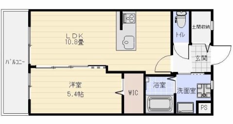 ベレッツァ上浅田 405号室 間取り