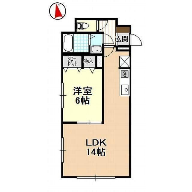 棒屋第六下池ハイツ 102号室 間取り