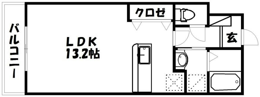 マンションリッツ 202号室 間取り