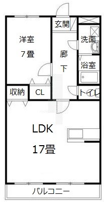 ヴィーブル野口 202号室 間取り