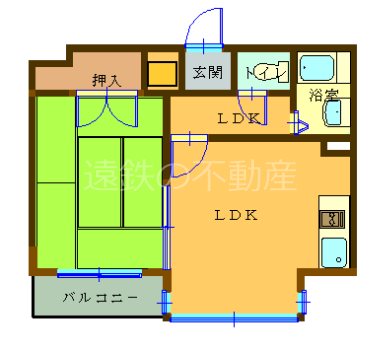コナビック東伊場 間取り図