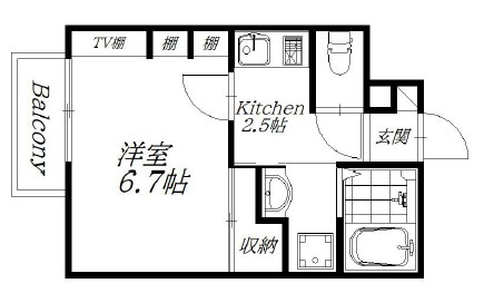 パークサイドサイワイ 間取り図