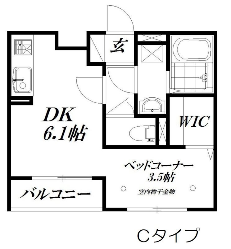 Ｃｌａｉｒ 305号室 間取り