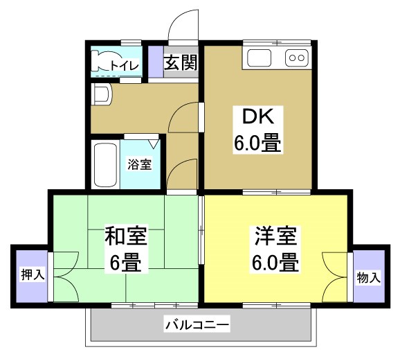 サンハウス中山 間取り図