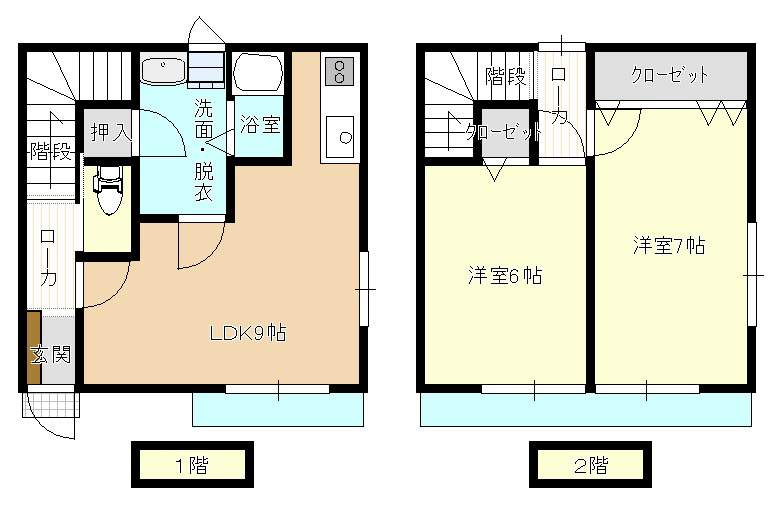 テラスハウスはなみずき2丁目 間取り図