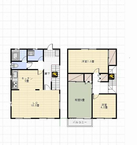 ヴィヴレ蜆塚  間取り図