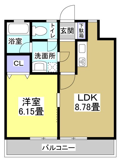Sky City元浜 間取り図
