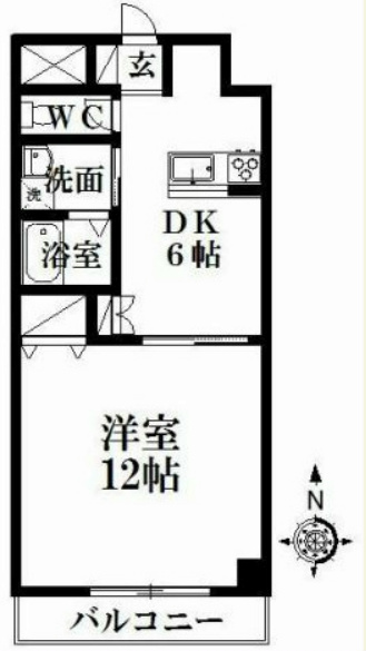 MPⅩ番館 間取り図