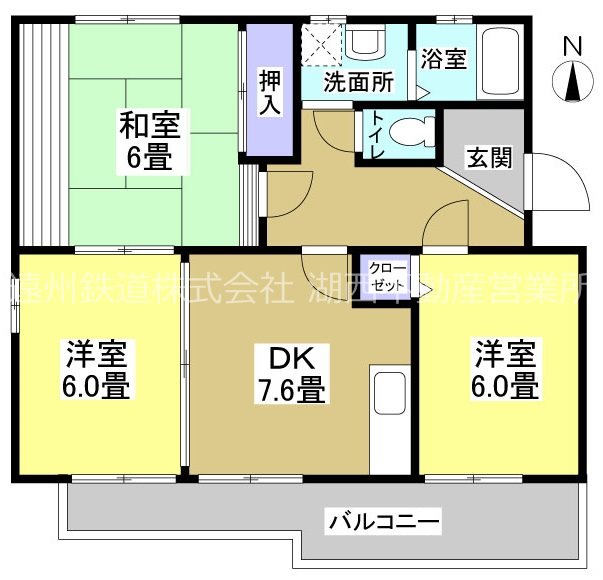 アンヌプリA 間取り図