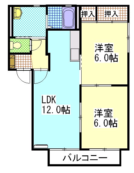 ブライトタウンⅡ 間取り図