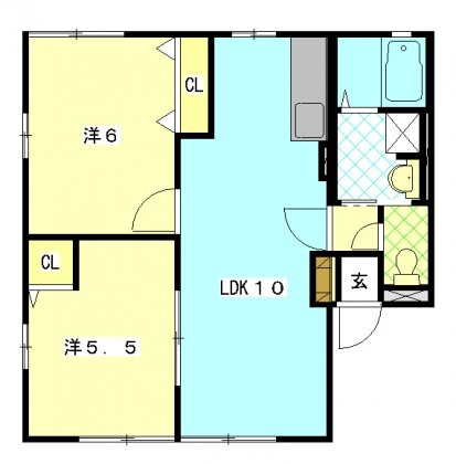 ファミーユB 間取り図