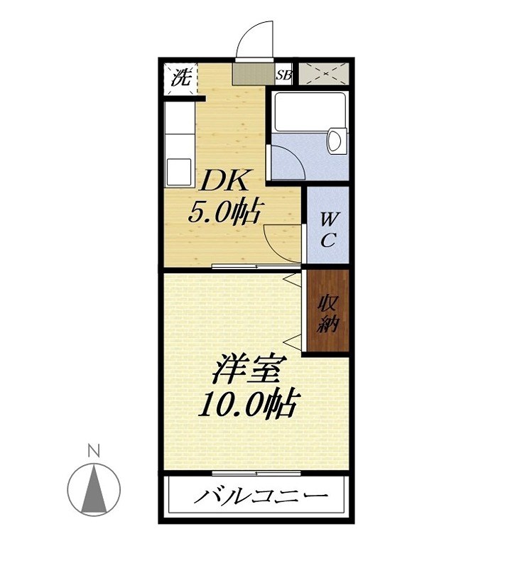 サンデリアーナムーン 302号室 間取り
