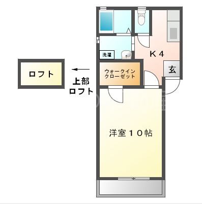 プント 201号室 間取り