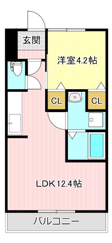 マンションやまと 5-B号室 間取り