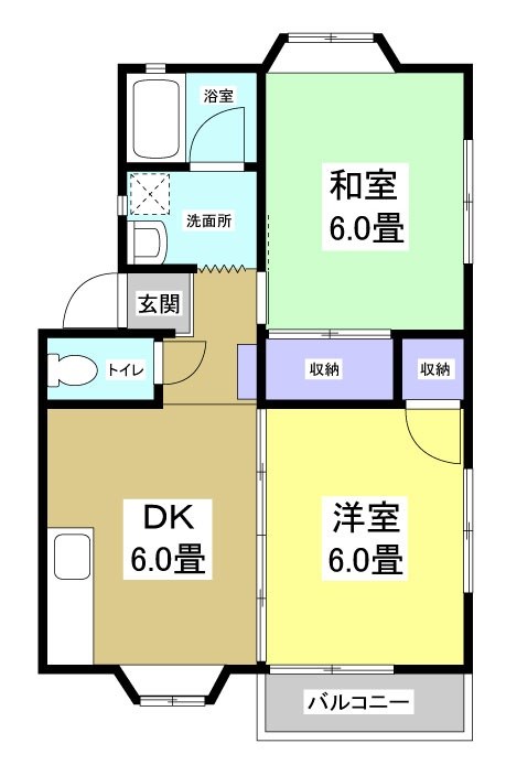 サンデリアーナⅡ 間取り図