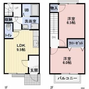 iu27N 106号室 間取り